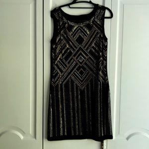 Black sequined dress